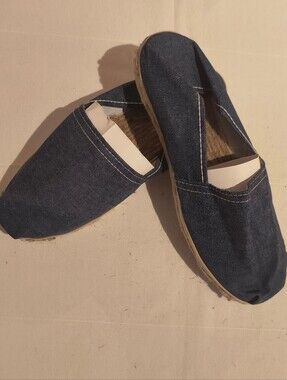 NWOT Blue Denim Espadrille Slip-On Flats - Women